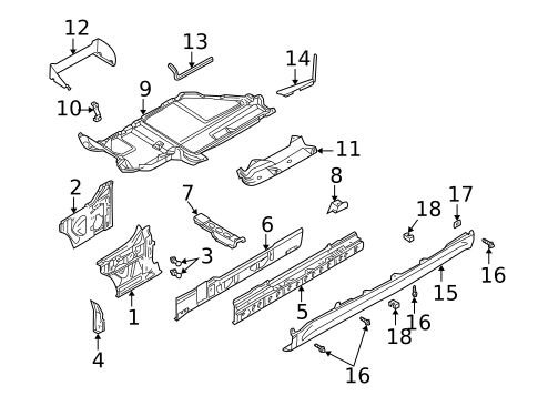 Exterior Trim - Pillars for 2001 BMW Z3 #0