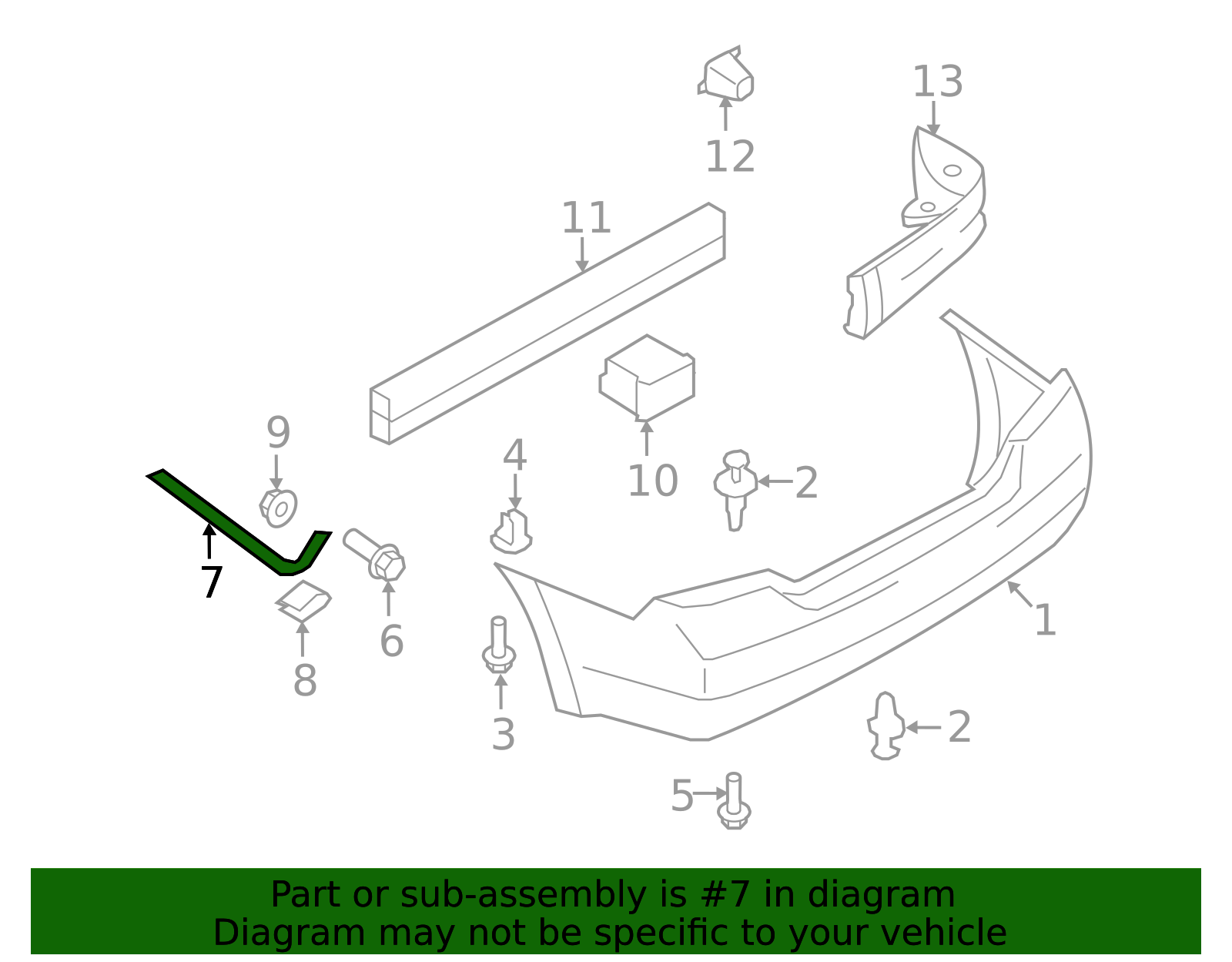 85227-EM40A - Bumper Cover Bracket - 2007-2011 Nissan Versa | Nissan ...