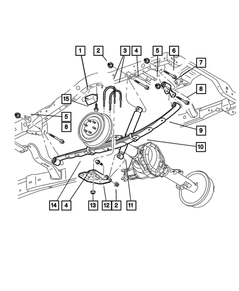 Rear Suspension for 2003 Dodge Durango #0