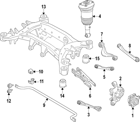 Rear Suspension for 2024 BMW X6 #2