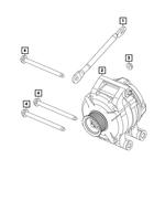 6502720 - Electrical: Hex Flange Lock Nut for Chrysler: 300, 300M, Concorde, Sebring | Dodge: Challenger, Charger, Intrepid, Journey, Magnum, Nitro, Ram 3500, Stratus, Viper | Jeep: Grand Cherokee, Liberty | Ram: 2500, 3500 | SRT: Viper Image