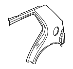 1J4809843B - Body: Quarter Panel for Volkswagen: Golf Image