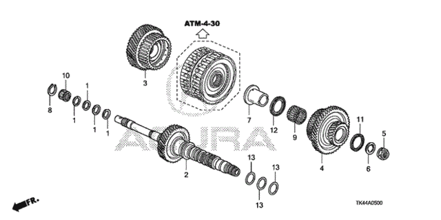 AT Mainshaft (5AT) for 2011 Acura TL #0