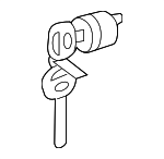 690560E010 - Body: Cylinder &amp; Keys for Lexus: ES300, ES330, GS300, GS430, RX330, RX350, RX400h Image