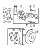 5080566AA - Service Brakes: Disc Brake Caliper Adapter for Mopar Image