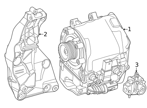 Alternator/Generator & Related Components for 2025 Mercedes-Benz C63 AMG S E Performance #0