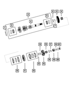 68207646AA - TR6060; 6-Speed; Manual Transmission: Countershaft Shim Package for Mopar Image