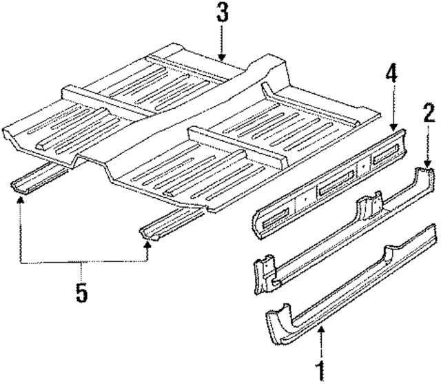65190SH5A01ZZ - : Sill Comp L Front In for Honda Image