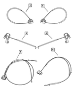 68001846AA - Interior Trim: Recliner Cable for Mopar Image