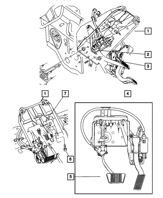 52021704AI - Service Brakes: Brake And Accelerator Pedal for Mopar Image image