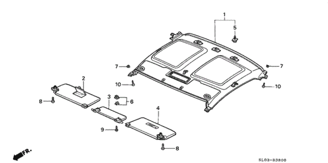 Roof Lining for 1991 Acura NSX #0