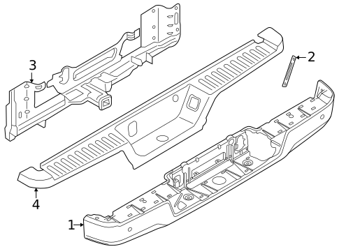 ★エコノライン　リアバンパー新品F150エクスペディション★ Bumper & Components - Rear for 2025 Ford F-150 | OEM Parts Online