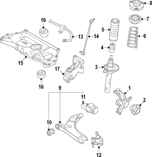 Front Suspension for 2012 Volkswagen Jetta #0