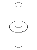 1268176 - Body: Cowl Grille Clip for Volvo Image