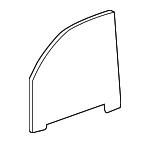 25937071 - Body: Door Glass for Buick: Rainier | Chevrolet: Trailblazer | GMC: Envoy, Envoy XL Image