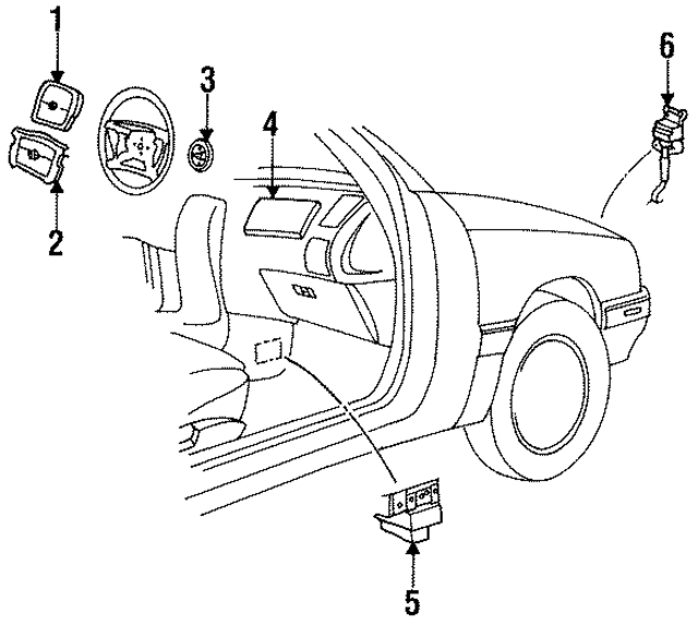 DZ38JD5 - Electrical: Driver Air Bag for Mopar Image