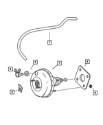5072833AA - Service Brakes: Power Brake Booster for Mopar Image image