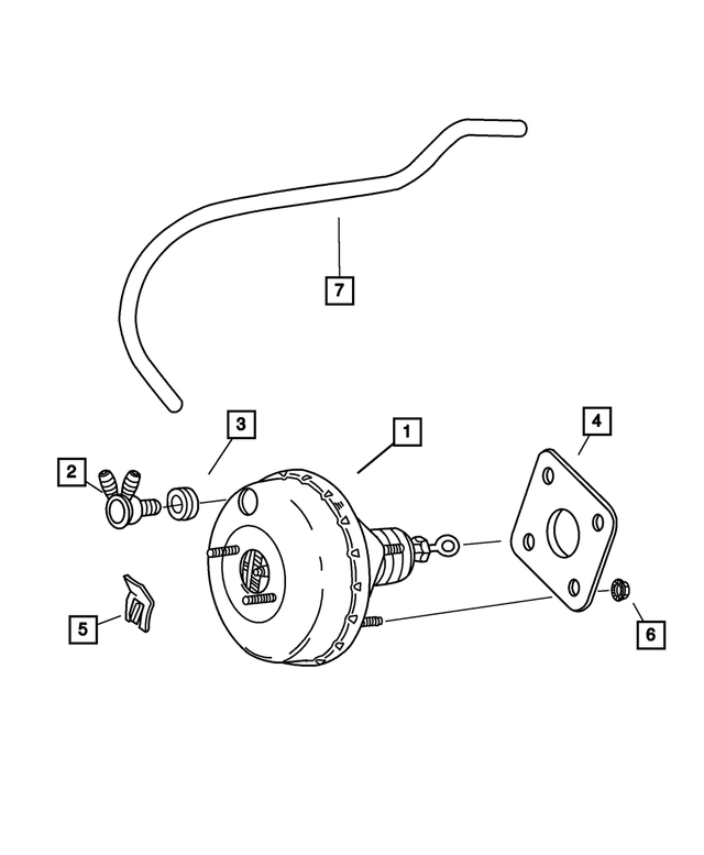 5072833AA - Service Brakes: Power Brake Booster for Mopar Image