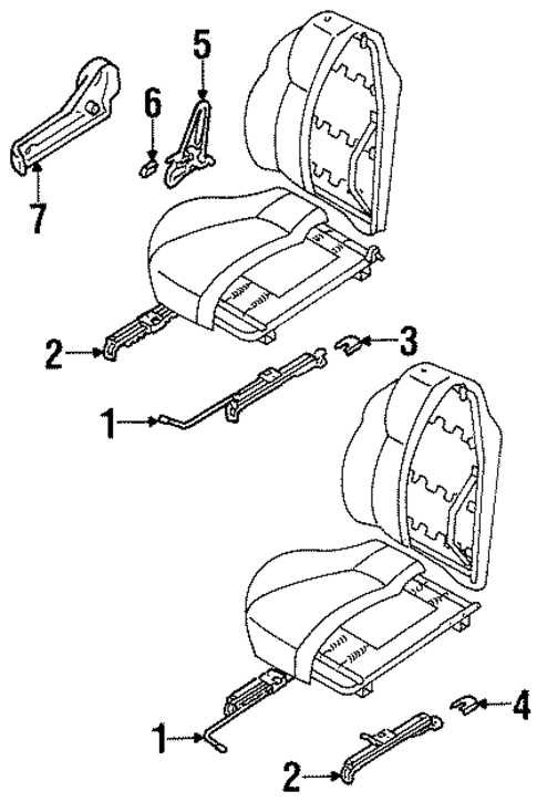 Seats & Track Components for 2001 Isuzu Rodeo Sport #0