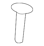 719310R050C0 - Body: Headrest Guide for Toyota: bZ4X, C-HR, Camry, Corolla, Corolla Cross, Crown, Crown Signia, GR Corolla, Grand Highlander, Highlander, Mirai, Prius, Prius AWD-e, Prius Prime, RAV4, RAV4 Prime, Sienna, Venza Image