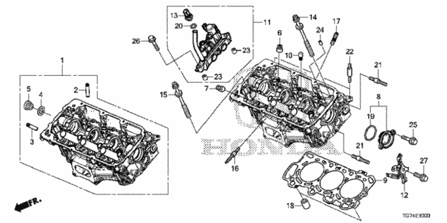 Front Cylinder Head for 2019 Honda Pilot #0