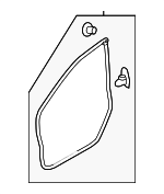 63511FJ010 - Body: Door Weather-Strip for Subaru: Crosstrek, Impreza, WRX, WRX STI, XV Crosstrek Image