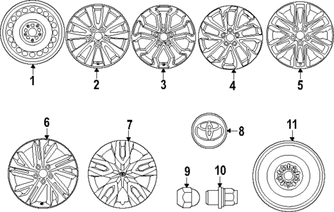 Wheels for 2025 Toyota Corolla Cross #0