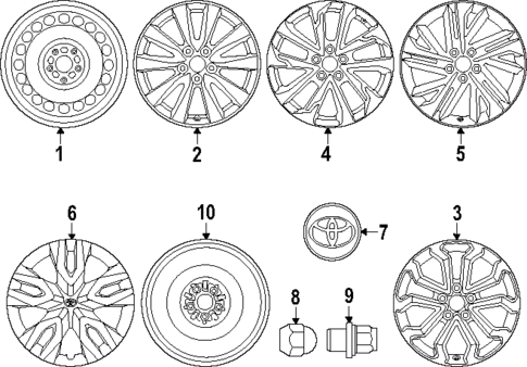 Wheels for 2025 Toyota Corolla Cross Toyota Parts Center