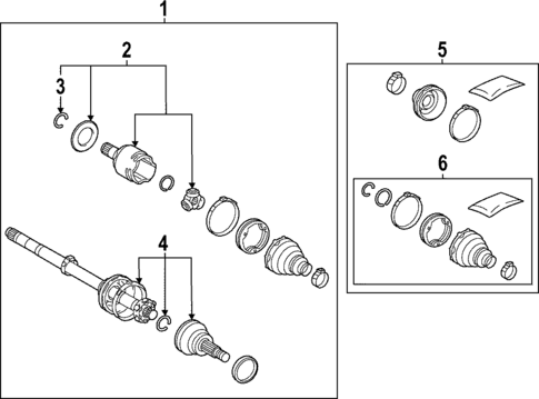 Drive Axles for 2025 Toyota bZ4X #0