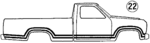 E5TZ1520000CB - Body: Stripe Tape for Ford: F-150, F-250, F-350 Image