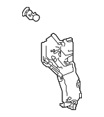 552410E050 - Body: Silencer for Lexus: TX350, TX500h, TX550h+ Image