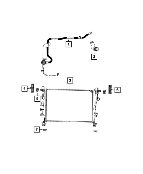 Radiator and Related Parts; Charge Air Cooler for 2022 Jeep Renegade #8