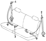 7356060090B0 - Electrical: Belt &amp; Retractor for Lexus Image