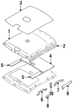 7394585E00 - : Grip Handle Bracket for Nissan Image