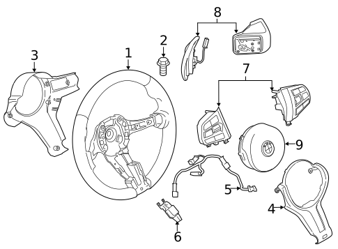 Steering Wheel & Trim for 2020 BMW M4 #0