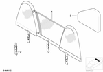 54617030791 - Sliding Roof / Folding Top: Wind Deflector for BMW: BMW ALPINA V8, Z8 Image