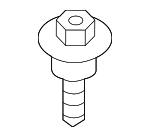 90107TZ5A00 - Body: Battery Tray Bolt for Honda: Odyssey, Passport, Ridgeline Image