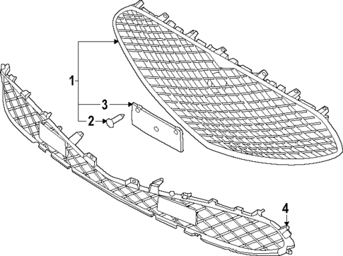 Grille & Components for 2025 Genesis G90 #0