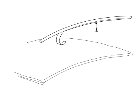 Exterior Trim - Roof for 2004 Mercury Sable #0