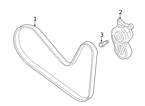 Belts & Pulleys for 2013 Lincoln MKS #0