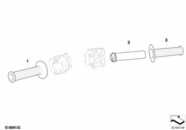 61317653173 - Steering: Heated Handle, Left       for BMW-Motorrad Image