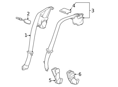 Seat Belt for 2018 Chevrolet Malibu #0