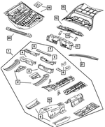 68043494AC - Body Sheet Metal Except Doors: Front Floor Pan for Chrysler: 300 | Dodge: Charger Image