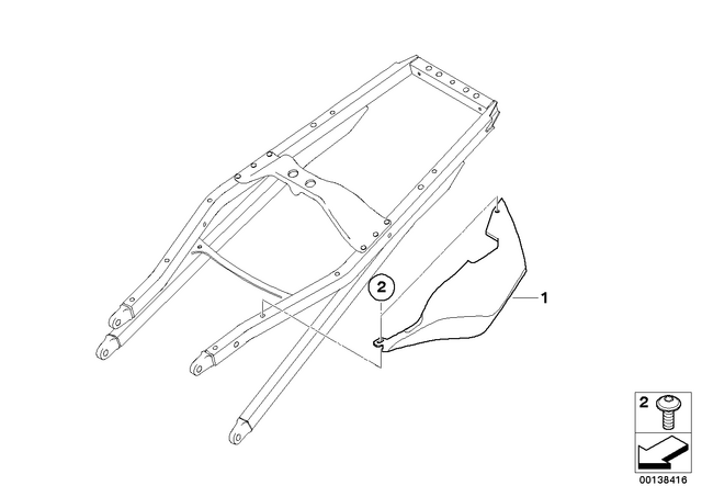 6327651212 - Frame and Mounting Parts: Binding Head Screw - M5X16-A2-80 for BMW-Motorrad Image