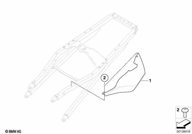 6327651212 - Frame and Mounting Parts: Binding Head Screw - M5X16-A2-80 for BMW-Motorrad Image image