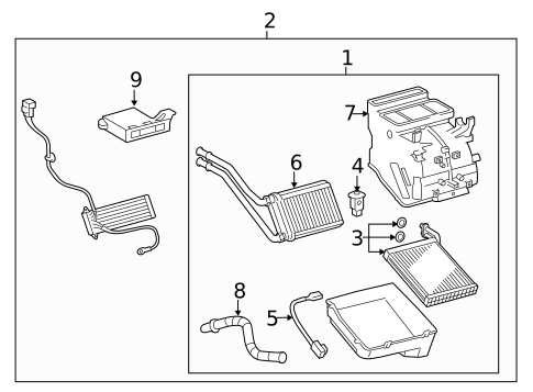 Evaporator & Heater Components for 2012 Toyota Yaris #0