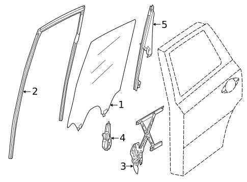 Rear Door for 2014 Nissan Pathfinder #0