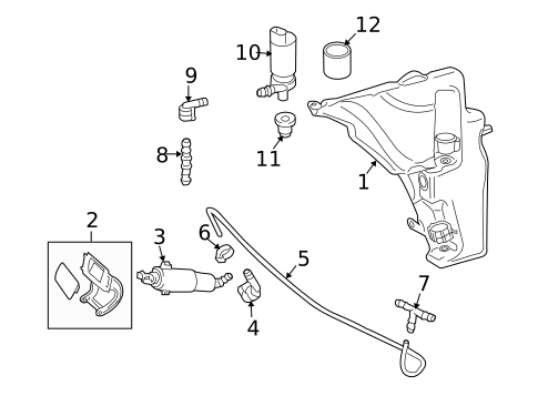 Washer Components for 2009 Audi Q5 #0