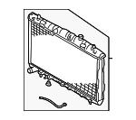 253102C106 - Cooling System: Radiator Assembly for Hyundai: Elantra, Tiburon Image