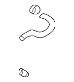 2546937201 - Cooling System: Coolant Hose for Hyundai: Santa Fe, Sonata, Tiburon, Tucson Image